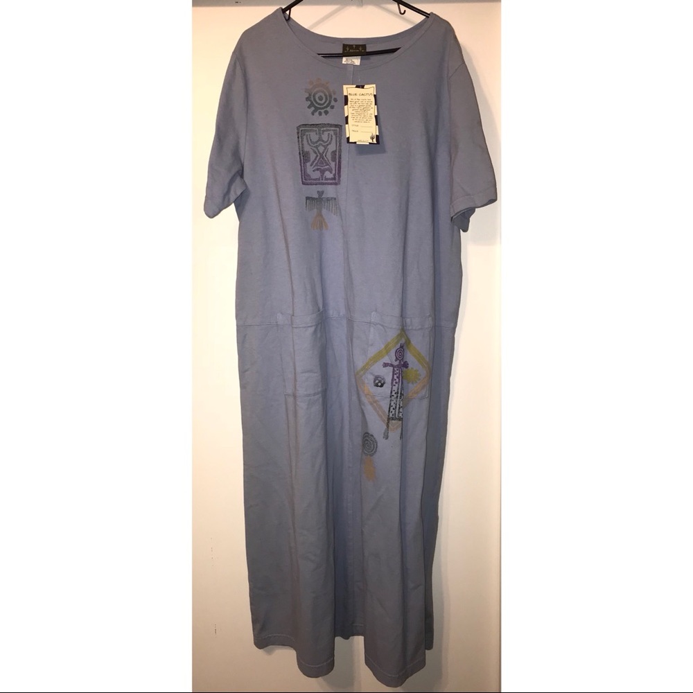 Blue Cactus Sleep Dress